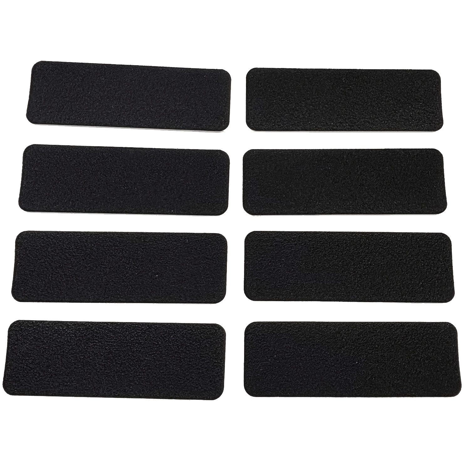 TEMU Lot de 8 bandes de sécurité antidérapantes pour escaliers d'extérieur, 6 cm x 18 cm, auto-adhésives découpe, faciles à installer, noires,