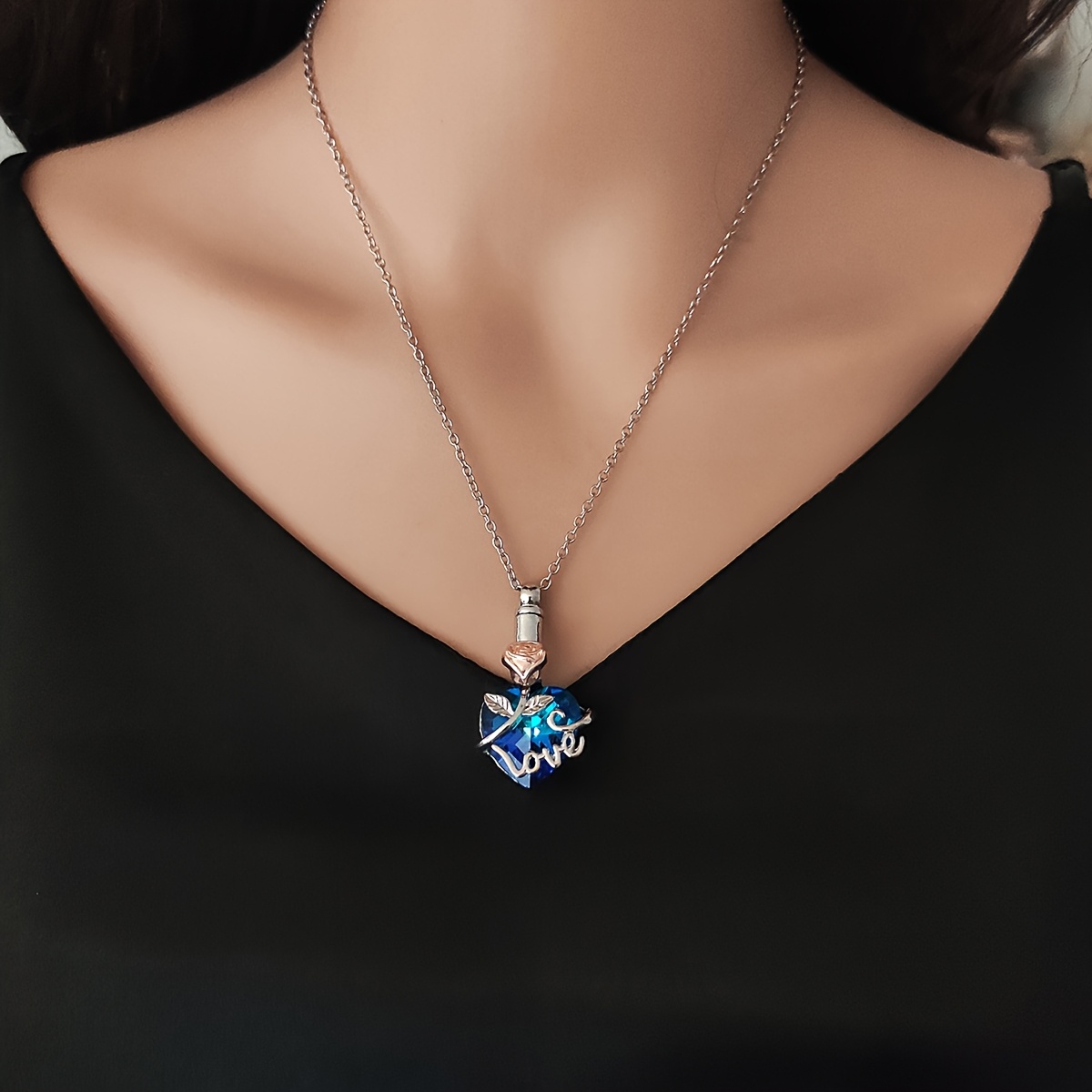 Heart-Shaped Urn Pendant Necklace — Commemorative Gift