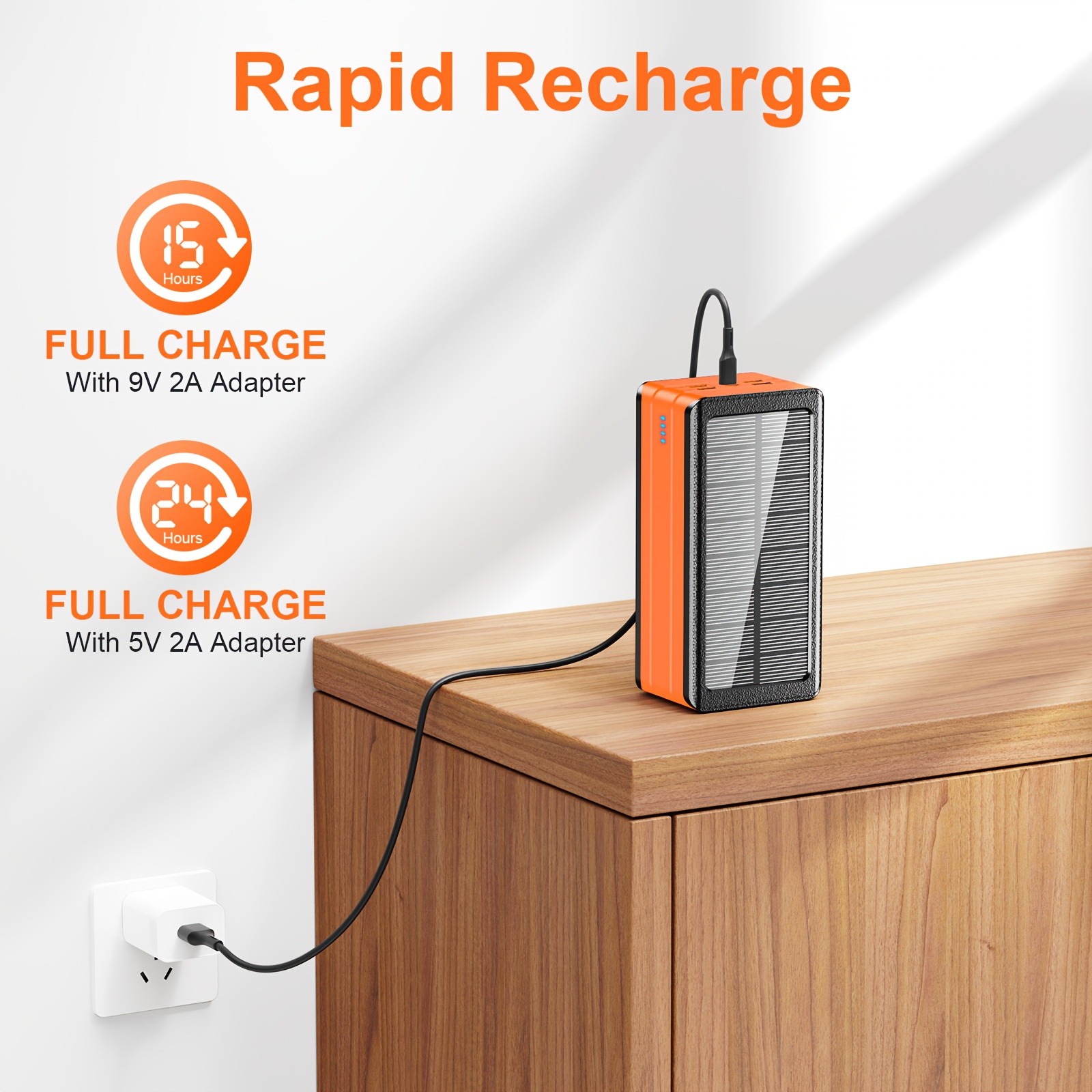 81000mah solar power bank with 32 led camping light, 30w super fast charging, 2-in-1 portable solar generator & power bank, 5-device charging, usb-c/pd/  input/output, 36v low voltage, 32 led flashlight, compact & lightweight for camping, travel, emergency backup power, mountain climbing, wilderness survival,  , solar-powered charging,  , solar power generator Product details 7