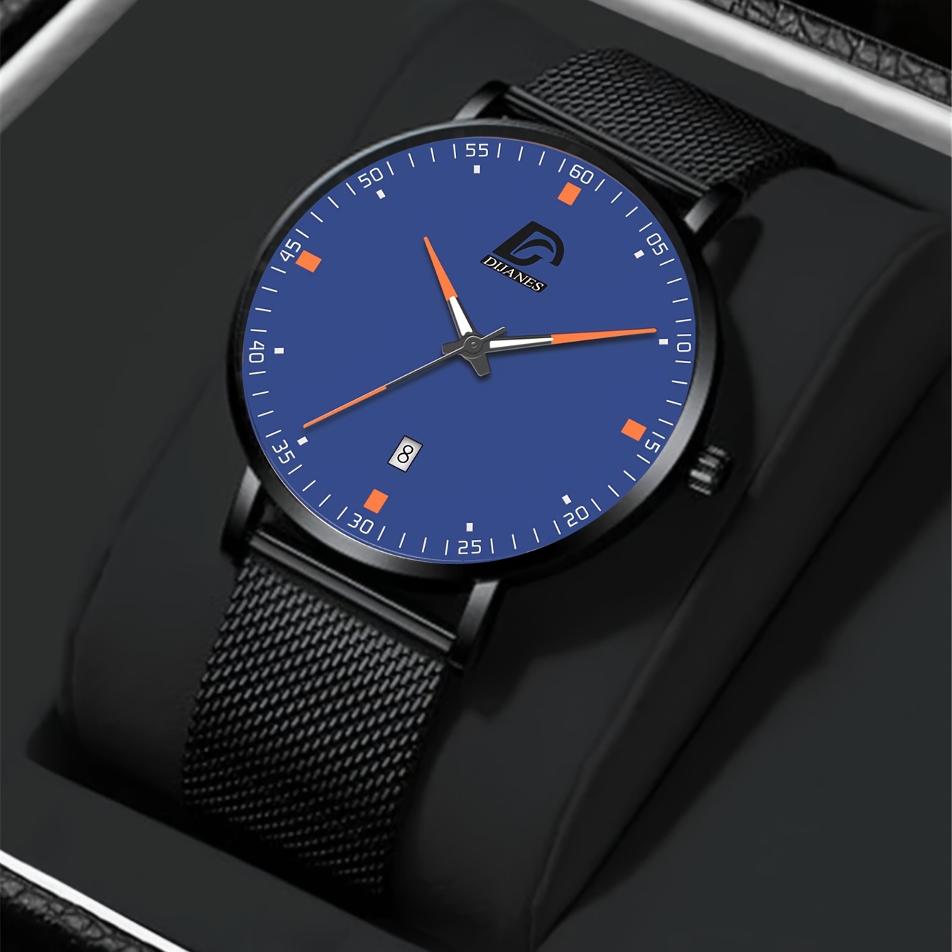 A Minimalist Casual Mesh Strap Watch For Men, For Father's Day, Birthdays, Or Anniversaries To Give To Him