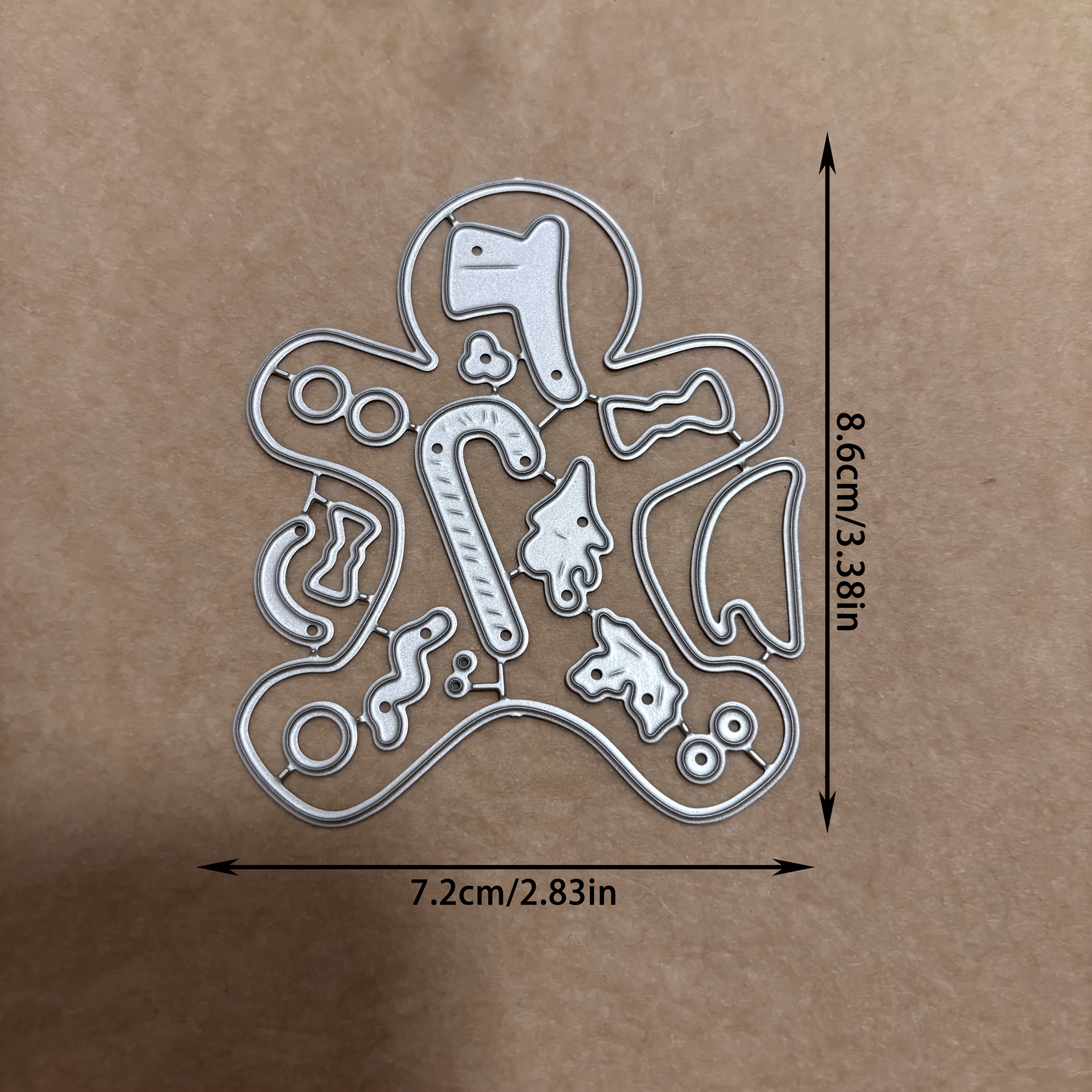 TEMU A Silver- Die For Cutting, Ideal For Photo Album Creation, Card Making, Relief Crafts, And Decorating Photo Albums. This Unique Christmas