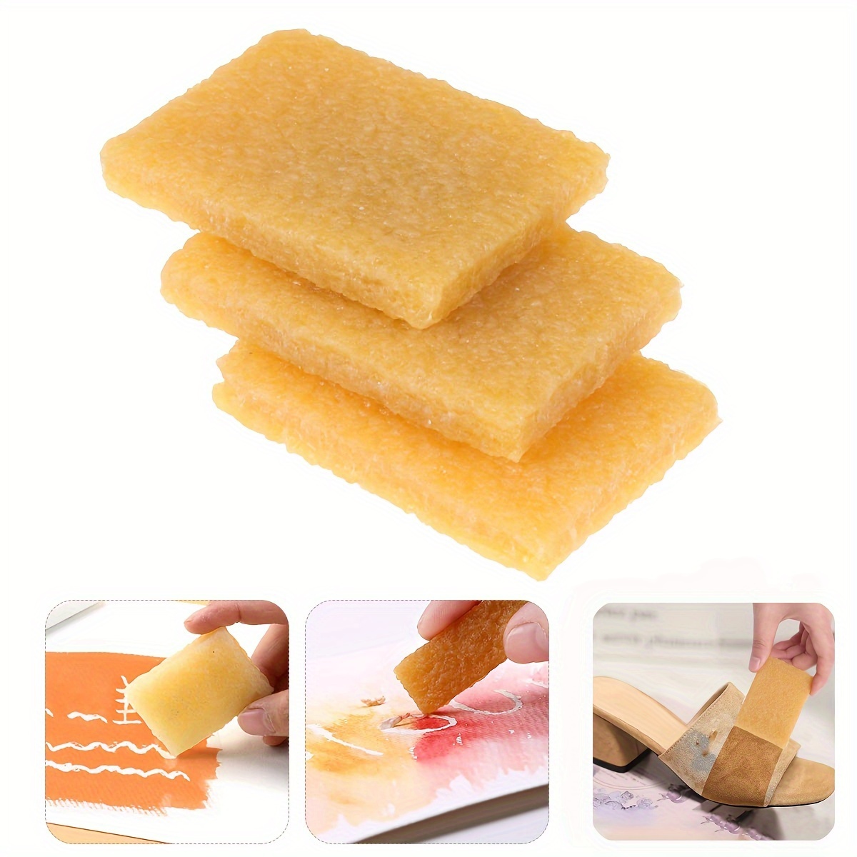 Image of Rubber Cement Eraser, Eraser, Adhesive Remover, Glue Residue Eraser For Removing Adhesive And Residues From Paper Plastic And More. Shoes Cleaning Eraser