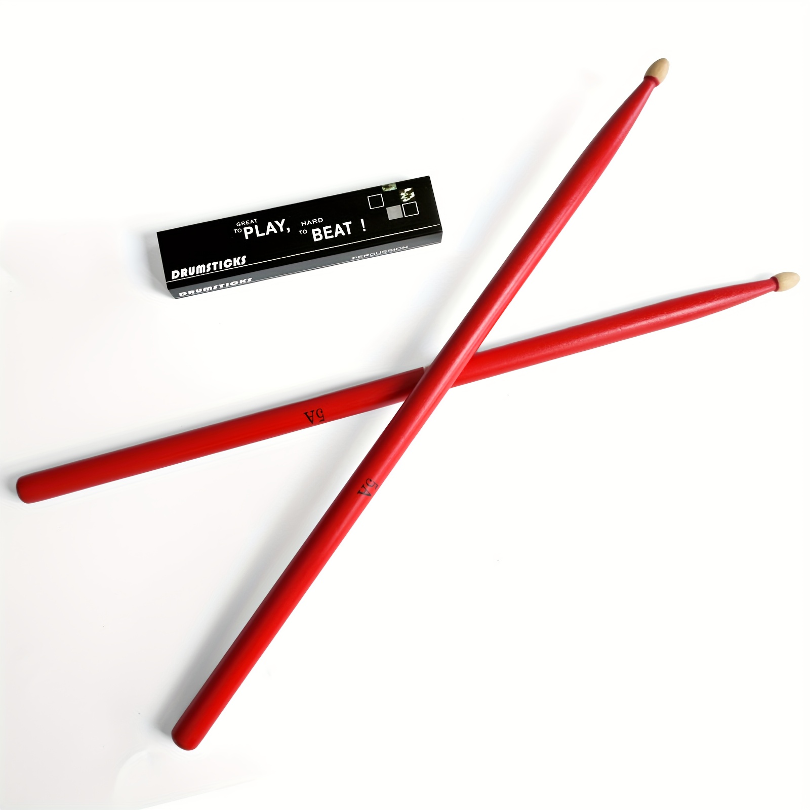 TEMU Maple Drum Stick, Drum Stick Colorful Maple 5a/7a Drumming Stick For Beginners Drum Hammer Drum Stick