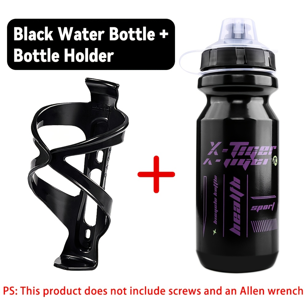 Image of X-tiger Bicycle Water Bottle 630ml With Bicycle Bottle Cage Ideal For Cycling, Gym And Outdoor Sports Leakproof And Easy To Clean