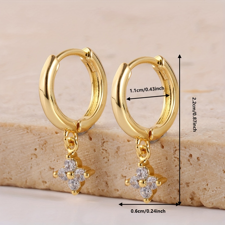 Geometric Flower Pendant Earrings for Parties