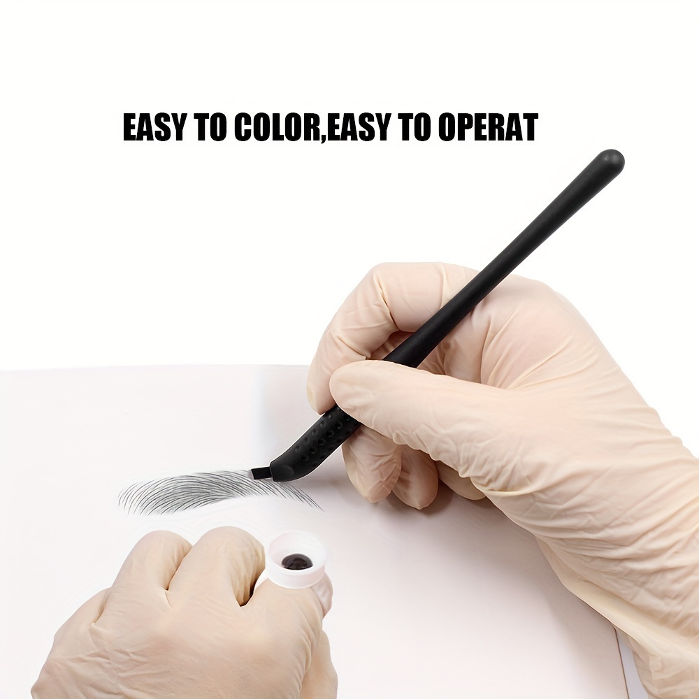 5 10pcs   12cf 18u 0 18mm disposable eyebrow pencils medium point click off cap   plastic hand pen with   design for precise eyebrow filling shaping eyebrow pencils for eyebrows stylish beauty tool   cap pen