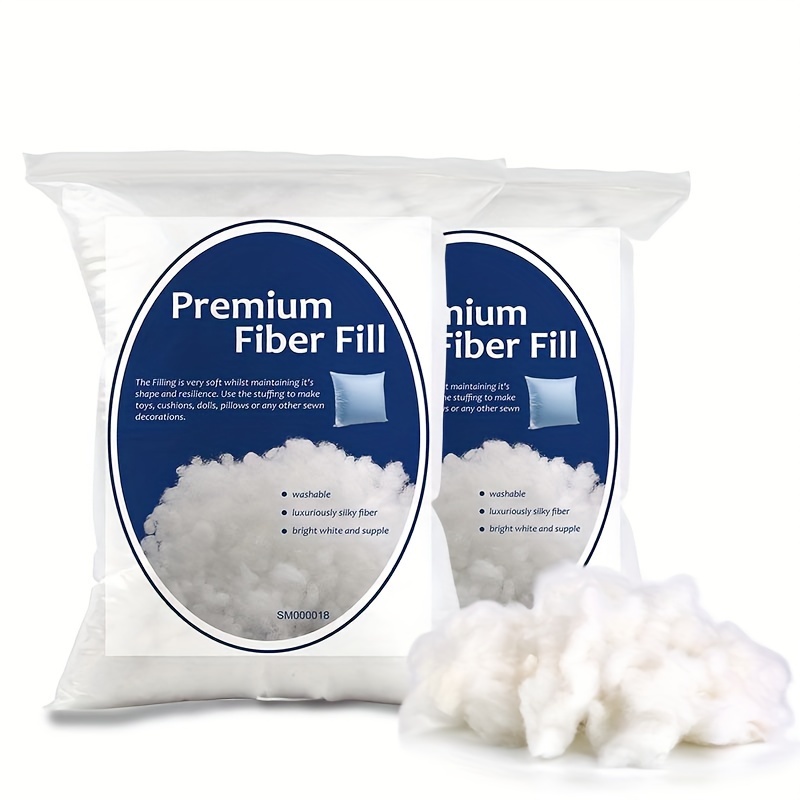 

Premium Polyester Fiber Fill Stuffing - 200g Pack, Washable & Hypoallergenic, High Resilience For Diy Crafts, Pillows, Toys, Cushions