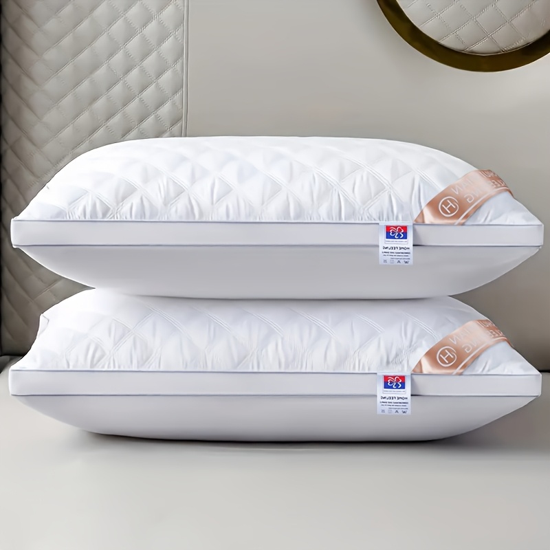 1pc/2pcs/4pcs Hotel-Style Quality Luxury Pillows for Sleeping (800G) Simple, Stylish, Elastic And Elegant, Suitable for Bedroom, Home, Living Room, Home Christmas Decor
