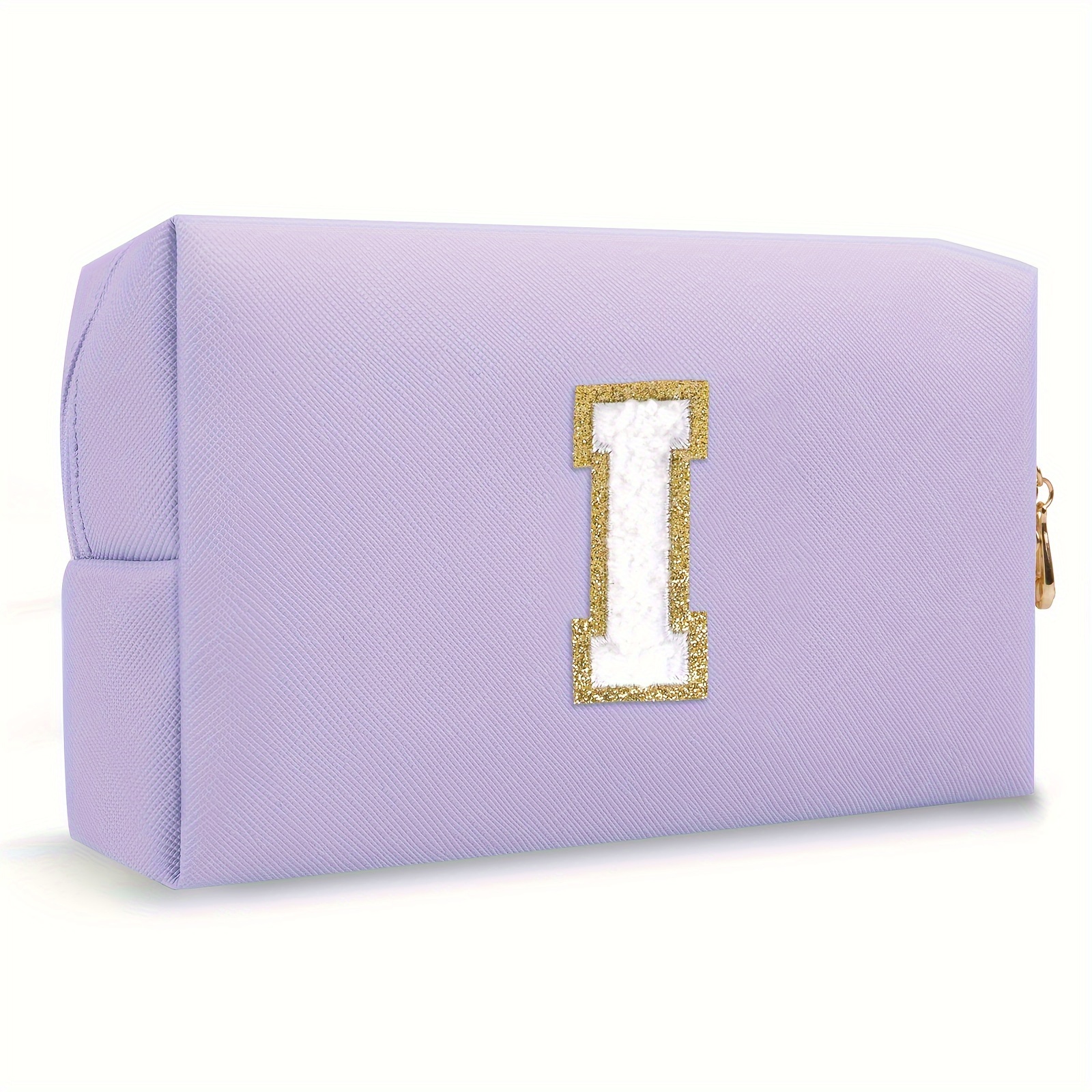 Small Personalized Initial Letter Makeup Bag Cute Waterproof