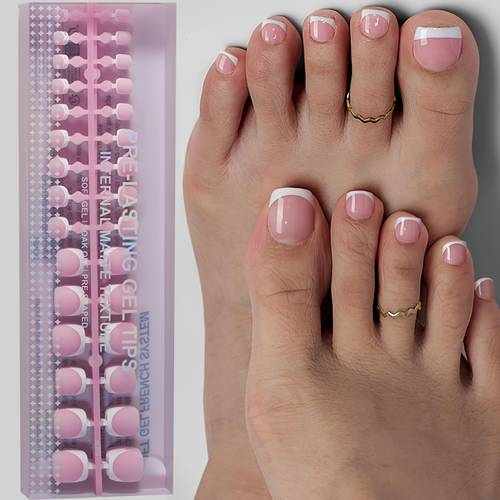 150pcs short square brown on gel hand toe nails 15 sizes short french matte false nails toe nail decorations for women and s