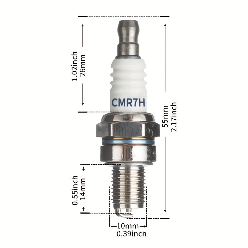 10pcs high quality cmr7h lawn mower spark plug for honda husqvarna   stihl lawn mower parts lawn mower accessories garden tools 2