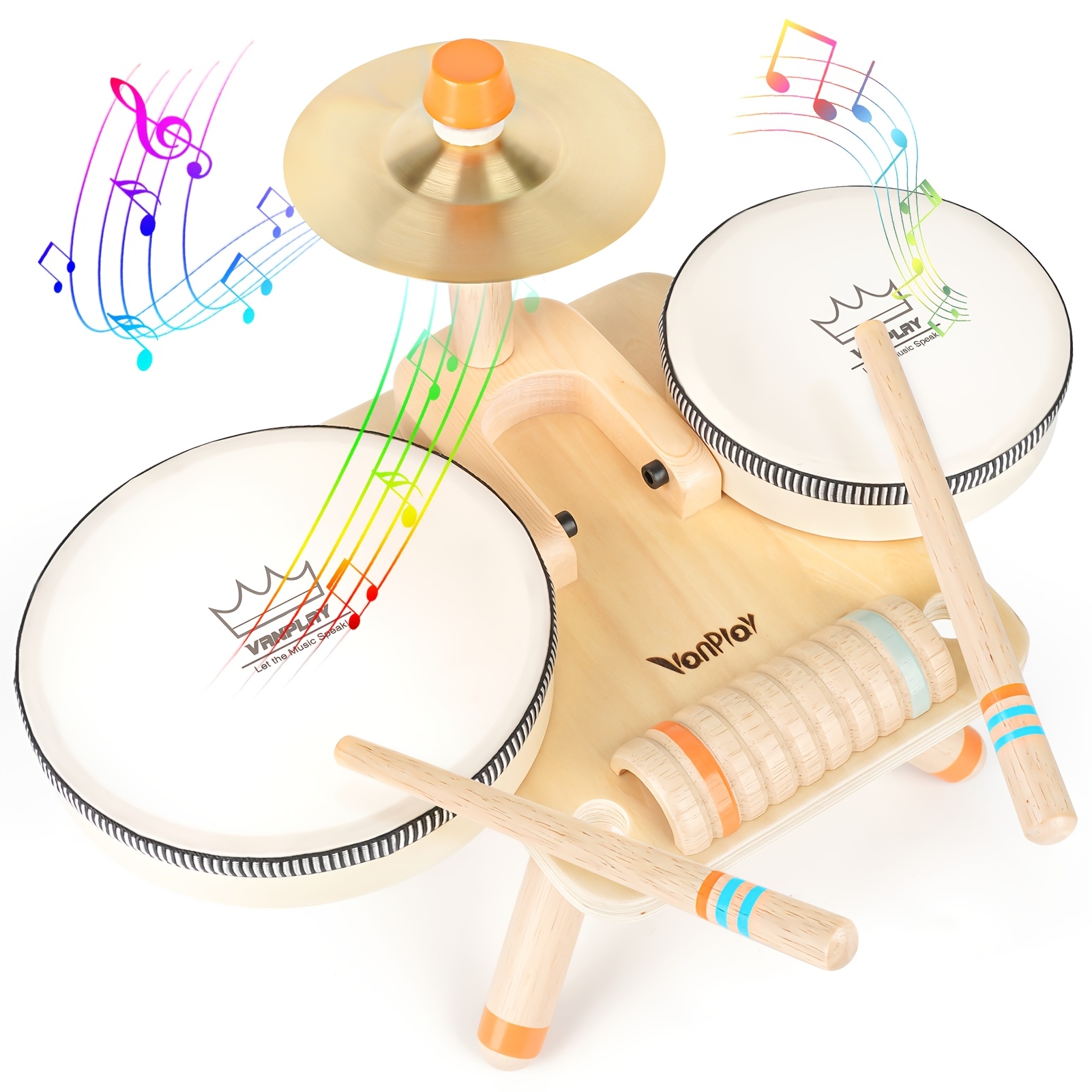 TEMU Musical Toys Are Suitable For Gifts For Children Months Old. Drum Sets Are Suitable For Toddlers. Wooden Musical Instrument Toys Used As