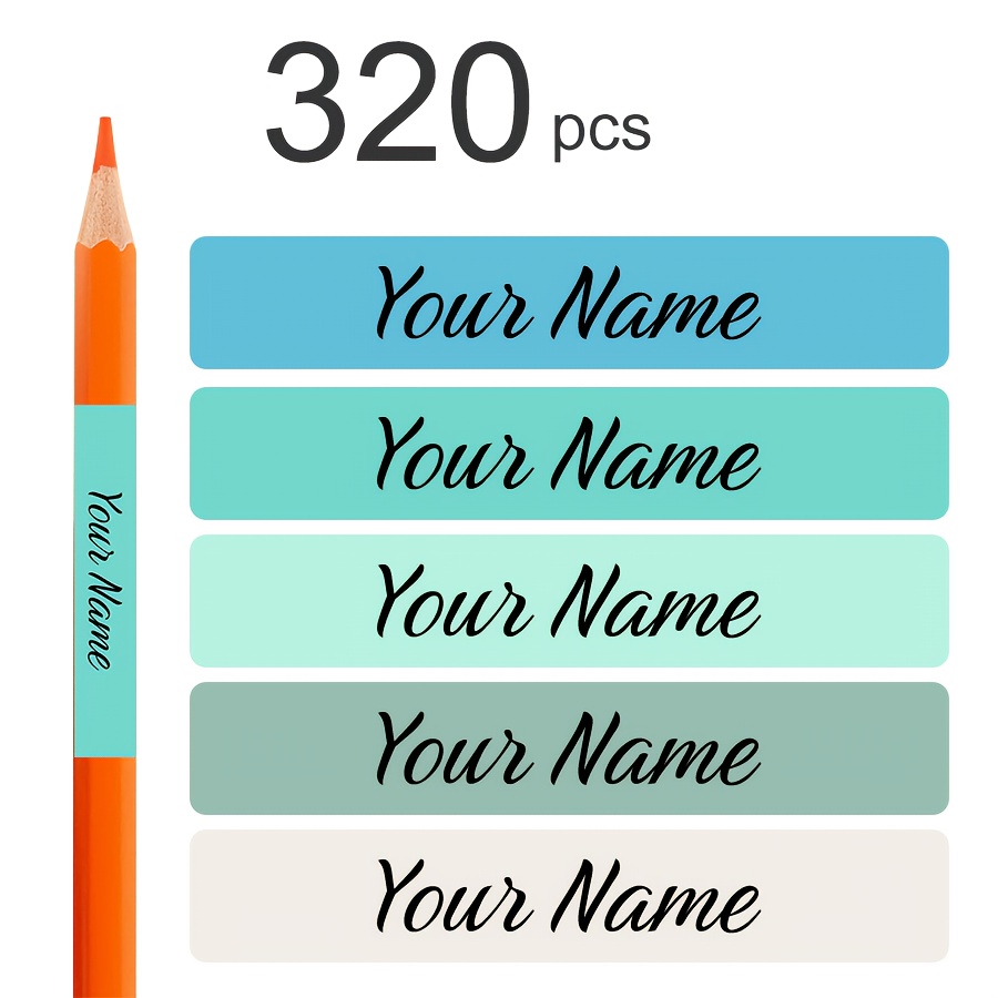 TEMU Personalized Name Labels (160 Labels) - Custom Name Stickers Durable, Name Labels For School Supplies, Lunch Boxes, Bottles, Clothing Labels,
