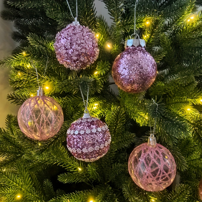 1 set of 16pcs 6cm 2025 new christmas balls suitable for christmas tree indoor living room exhibition outdoor courtyard tree suitable for parties birthdays weddings   classic and practical multi color options   christmas ornament   christmas ball for christmas tree color   christmas ball   christmas bauble christmas decorations   christmas balls Product details 6