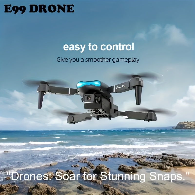 popular e99 pro folding   with   hold   flight easy to   suitable for beginners and aerial photography enthusiasts features wi fi function   hovering indoor outdoor foldable   visual positioning auto return mobile app control perfect gift for men on christmas halloween thanksgiving details 3