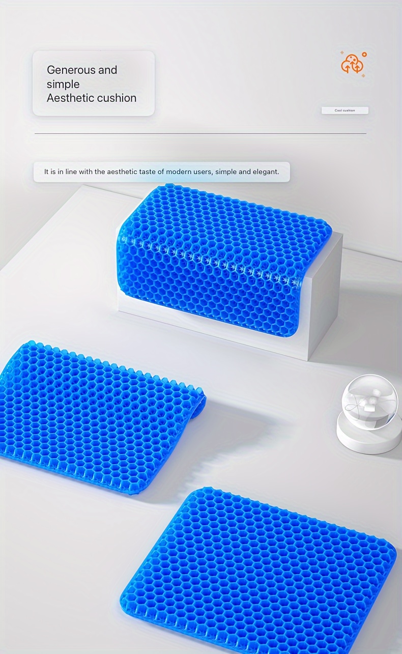 summer cooling gel seat cushion breathable honeycomb design for car office chairs soft for comfort details 7