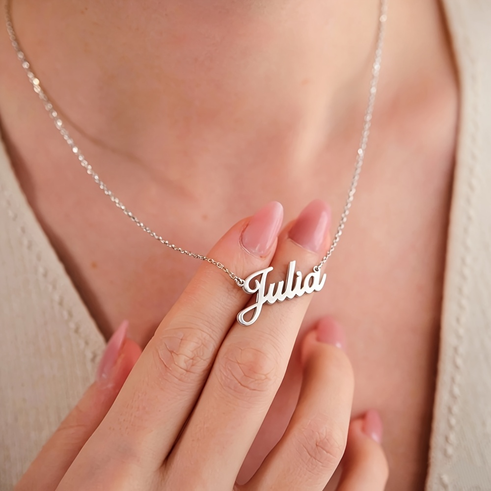 Custom Handwritten Name Necklace with Cursive Script