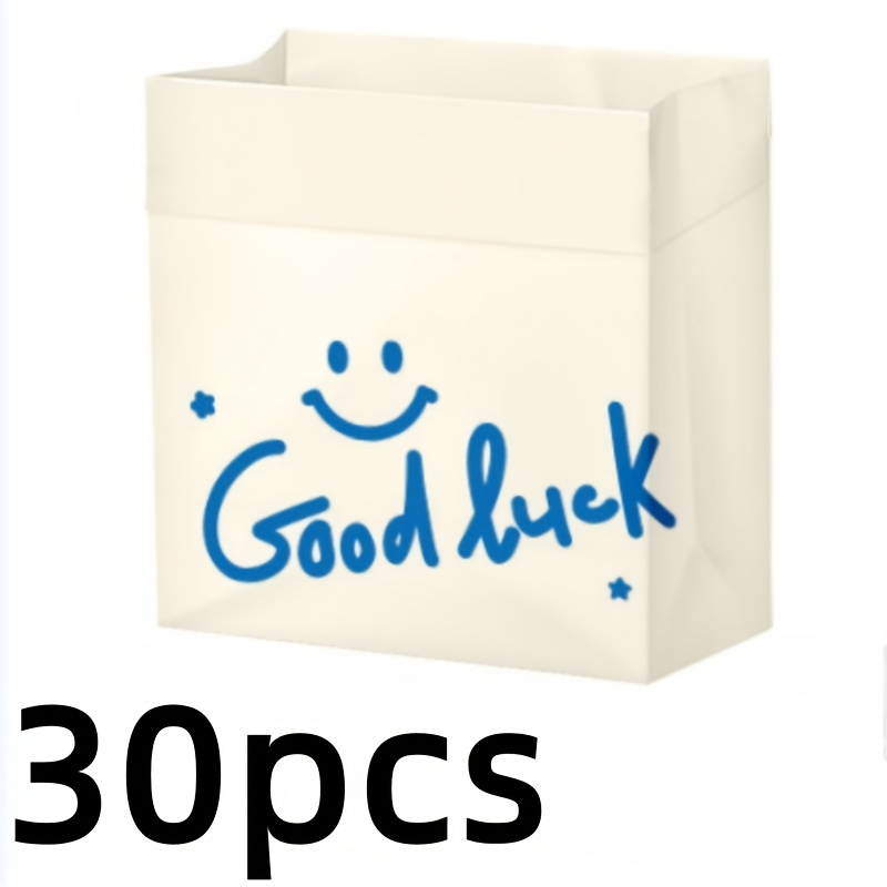 TEMU 30/60/90pcs Of Trash Bags, Self-standing Adhesive Cleaning Bags, Size Desktop Trash Bags, Thickened Household Kitchen And Trash Bags.