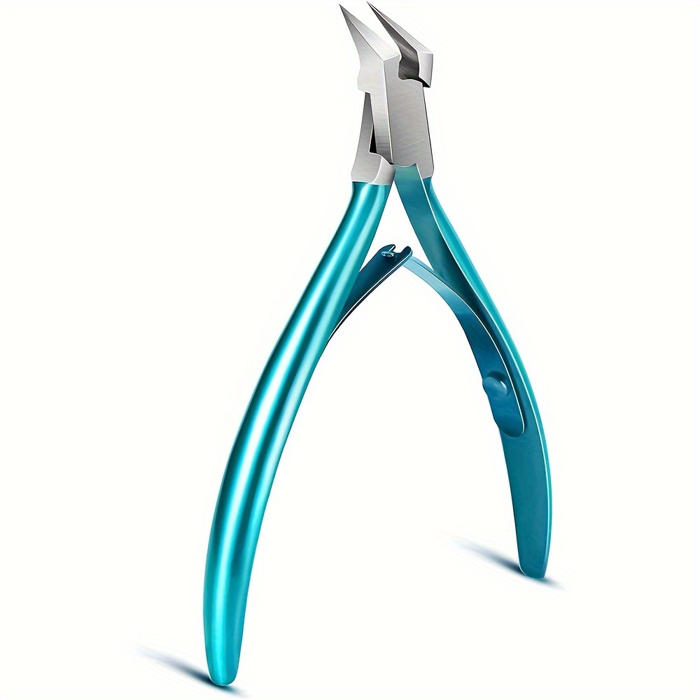 TEMU 1pc Blue Professional Nail Clippers, Ultra-sharp Nail Trimmers And Nail Edge Cutters For Perfect And Pedicures At Home