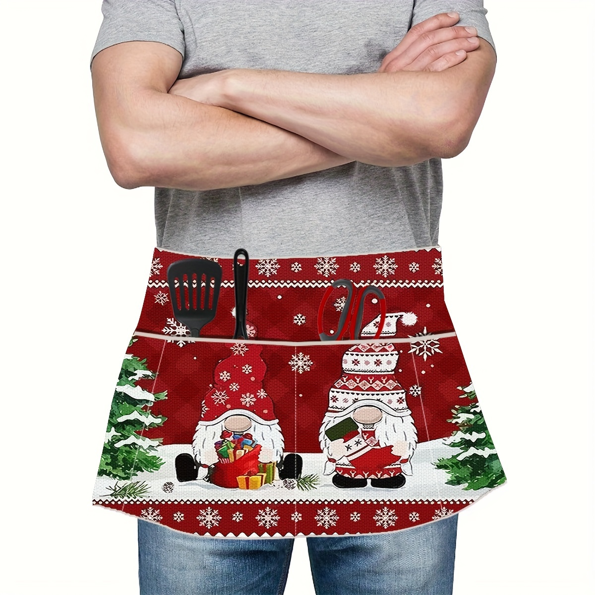 

Christmas Waist , 1pc 4 , & Snowman , 100% , For Cooking, , Cleaning - For