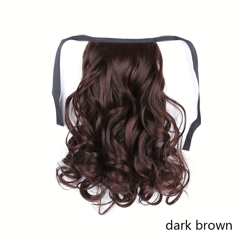 E-shop Synthetischer kurzer Pferdeschwanz Damen Kordelzug Haarknoten Haarschwanz Clip Haarverlängerung Perückenteil 15 cm