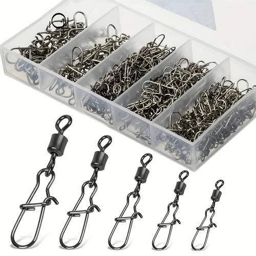 50 100pcs rolling swivel fishing additions multi size options 4 12 for performance and