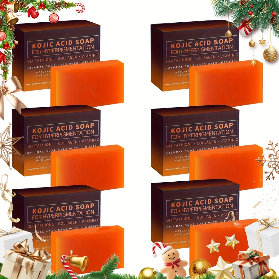 This Set * Six Handmade Soaps * Collagen And Vitamin C * Washing * And  Body, Providing Long-Lasting Fragrance for The Skin