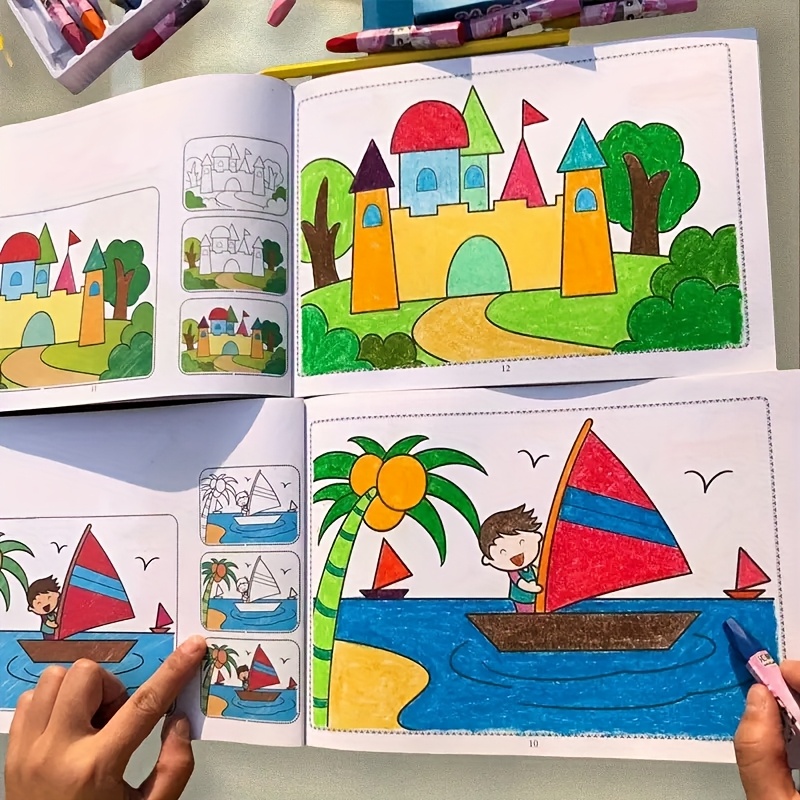 Do-It-Yourself Art Or Craft Projects, Educational Coloring Books Featuring Hand-Drawn Illustrations of Animals And Vegetables, a Car Painting Book with Designs of Animals, Fruits, Characters, Or Graffiti, Showcasing Clear Lines And Intricate Patterns, Ideal for Gifts During Easter, Halloween, And Christmas. Chinese Version