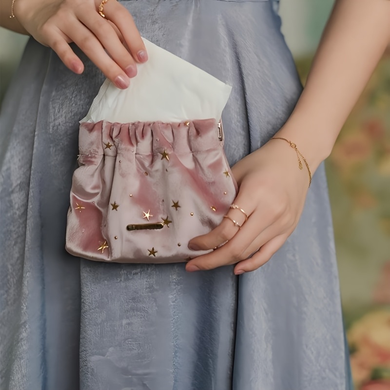 Ramadan Gift, A Velvet Makeup Bag With A Dream From Sicily, Perfect For And Sanitary Products, Size Xs