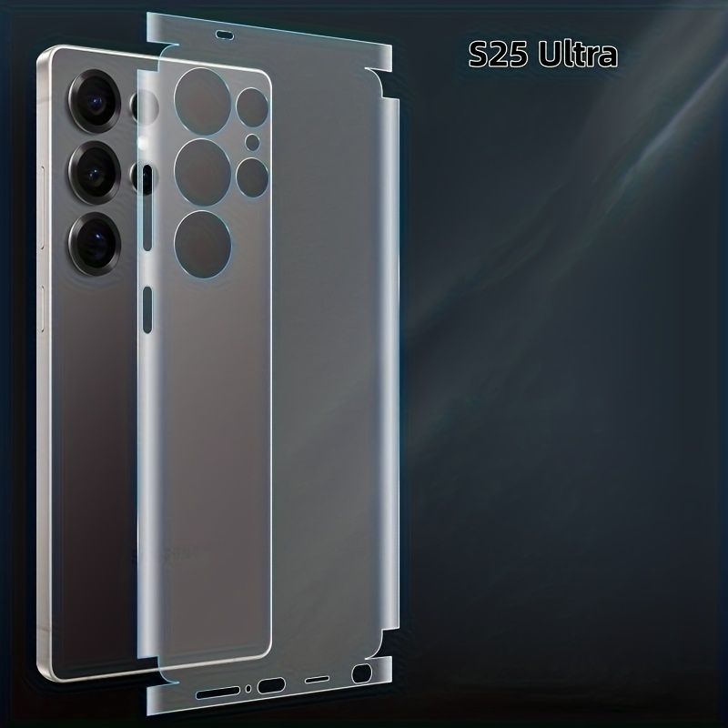 E-shop Geeignet für S25/S25 Plus/S25 Ultra, S24/S24 Plus/S24 -Definition Transparente Rückseite Film, Vollrand Schutz Kratzfeste Anti-Rutsch Rückseiten