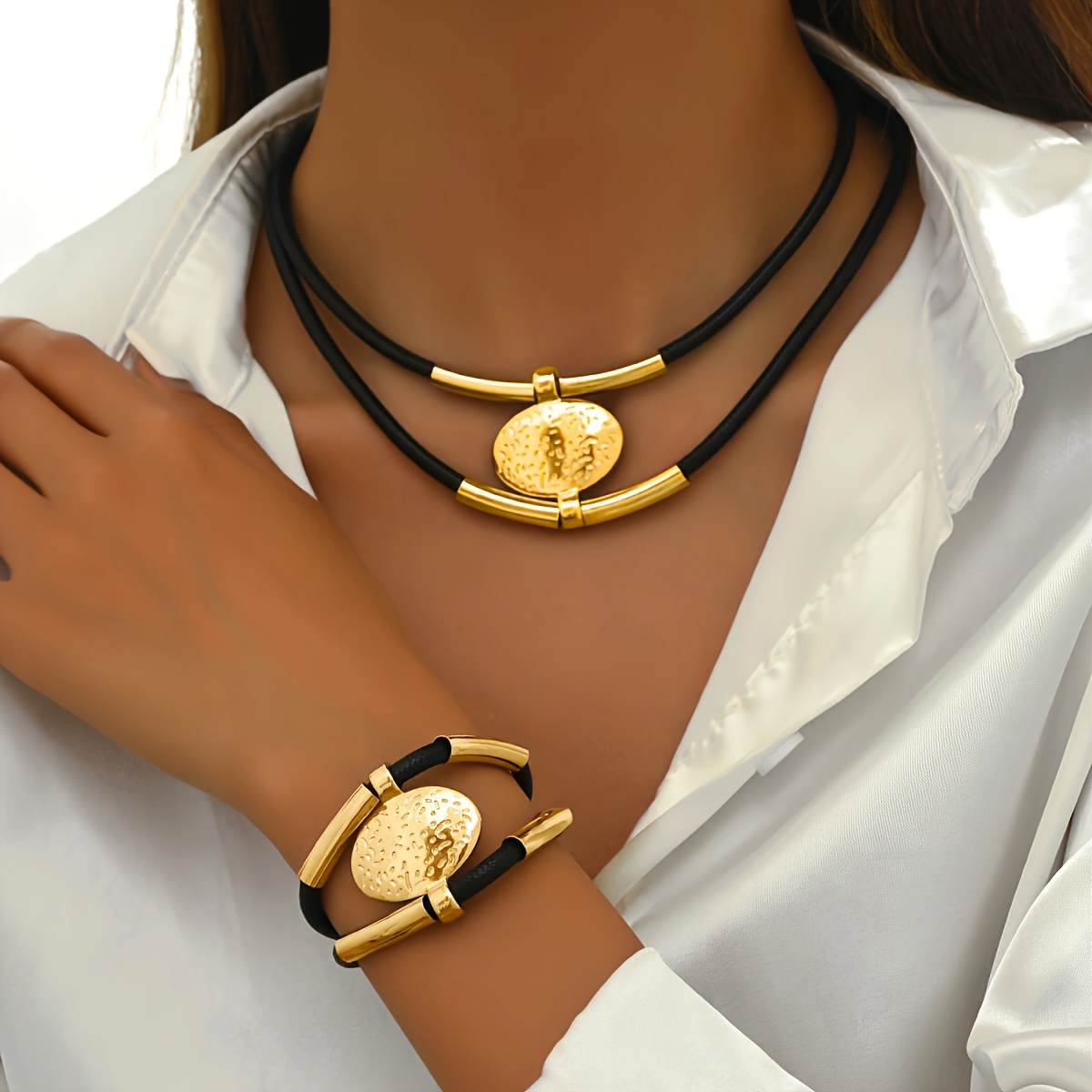 

Jewelry Set - Alloy Pendant And Bracelet, No , For And - 2- Set