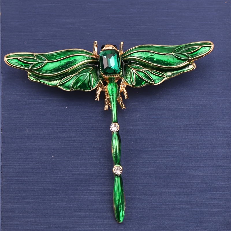 Vintage Exquisite Dragonfly Enamel Badges Pin For Women Men Classic Drip Oil Brooch Buckles