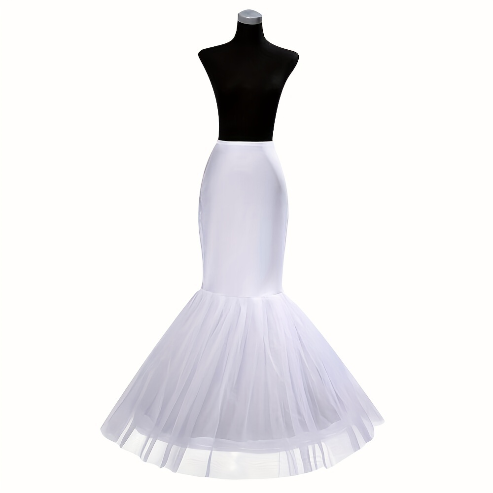 chinese dress ladies Chic Strapless Satin Pleats Mermaid Wedding Dress with Detachable Skirt QW2203 US14 / Ivory