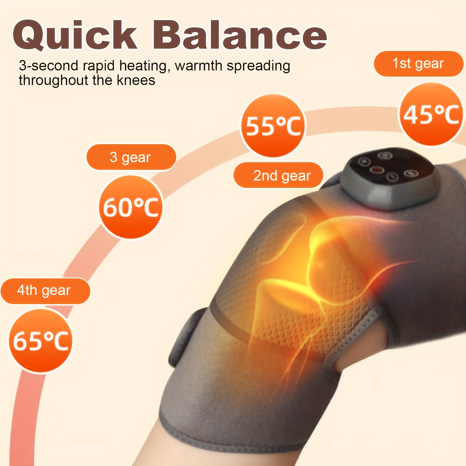 heating pads for knee support heated knee support bags with massagers wireless knee massagers with heat and vibration warm massage knee pads Product details 2
