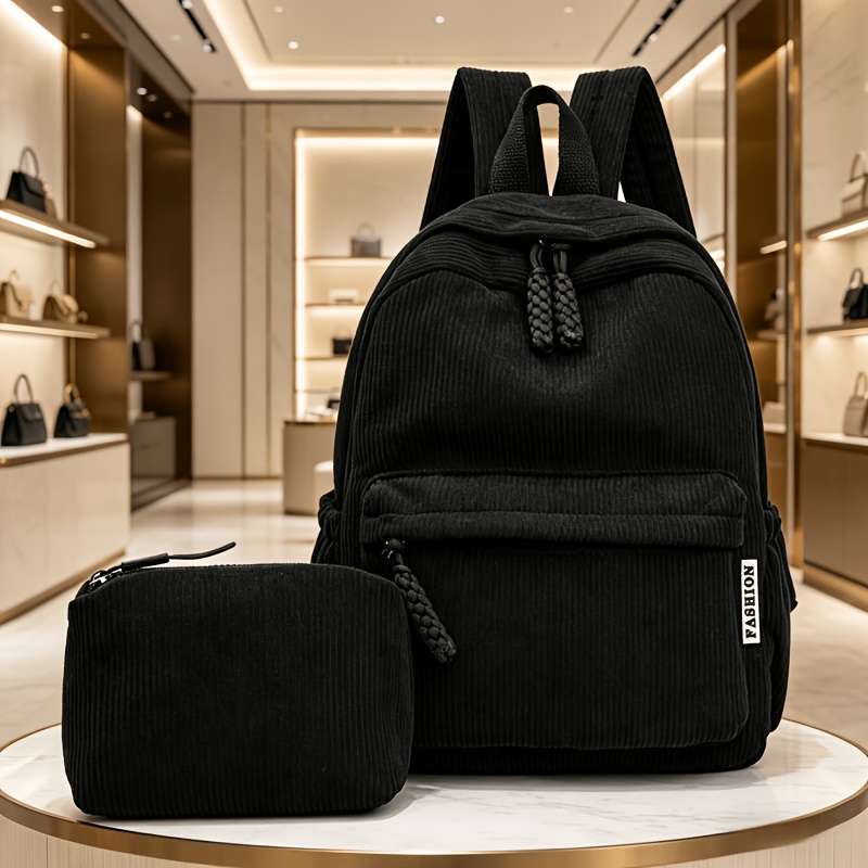 TEMU Fashion Backpack For Women, Unisex Bag, Handbag Phone Bag Wallet, Large Capacity Rucksack, Suitable For Back To Shopping Daily Work Commute,