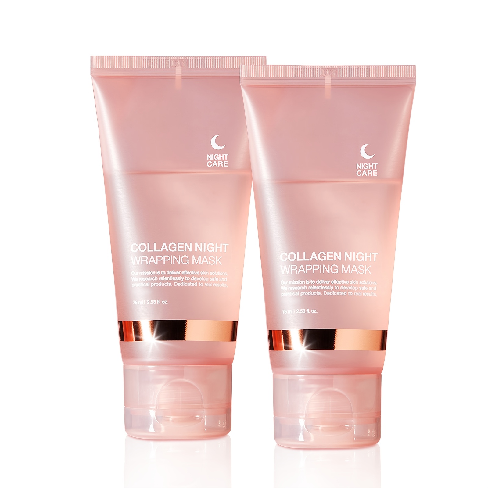 Image of 2 Ea Collagen Night Moisturizing Mask With Salicylic Acid, Urea And Niacinamide Improves Pore Size, Moisturizes And Enhances Elasticity For Looking Skin - 75ml