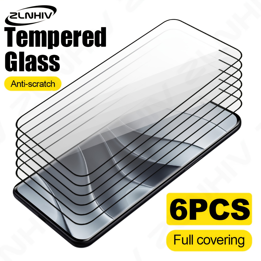 E-shop 6er-Set Gehärtetes Glas Handy-Schutzfolie für Redmi 14C/14R/13C/13R, Schirmhülle für 13/12C/12 5G/Note 14 4G/Note 14 5G, Bildschirmschutz für