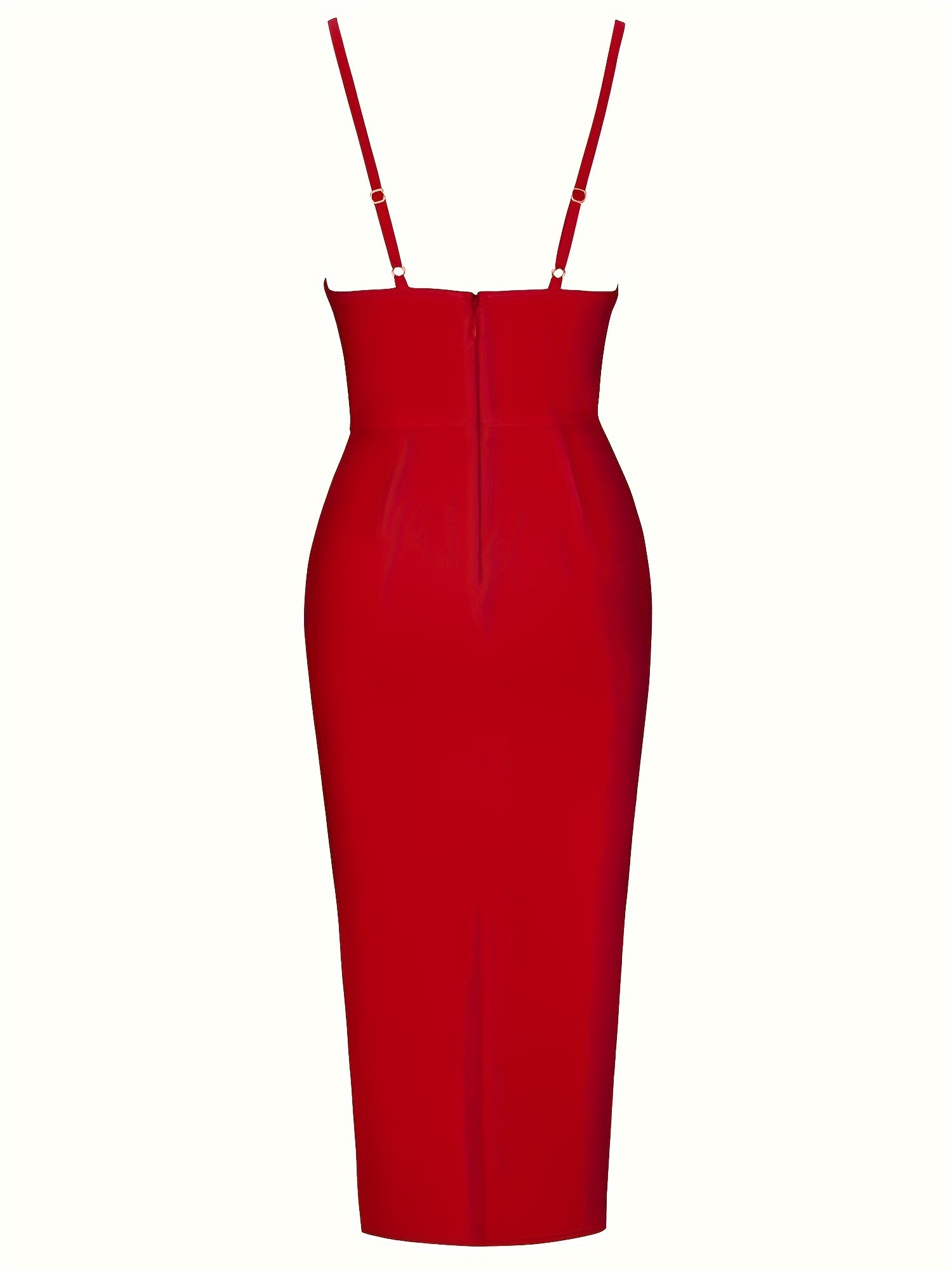 Gela Spaghetti Strap Camisole Dress - Red – Haute & Rebellious