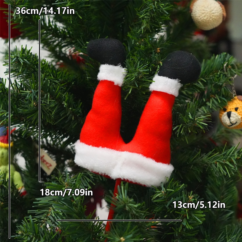 TEMU Vase Flower Arrangement Decoration, Christmas Elf Foot Inserted Branch, Holiday Window Pendant, Christmas Tree Pendant Decoration, Santa Claus