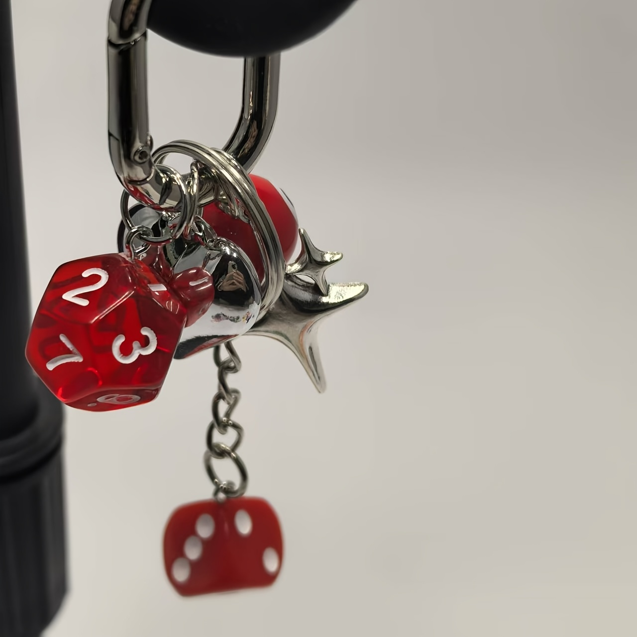 

Unique 12-sided Dice Keychain - Zinc Alloy, , Handwashable - Bags & Car Keys, Polyhedral, Pendant, Accessory