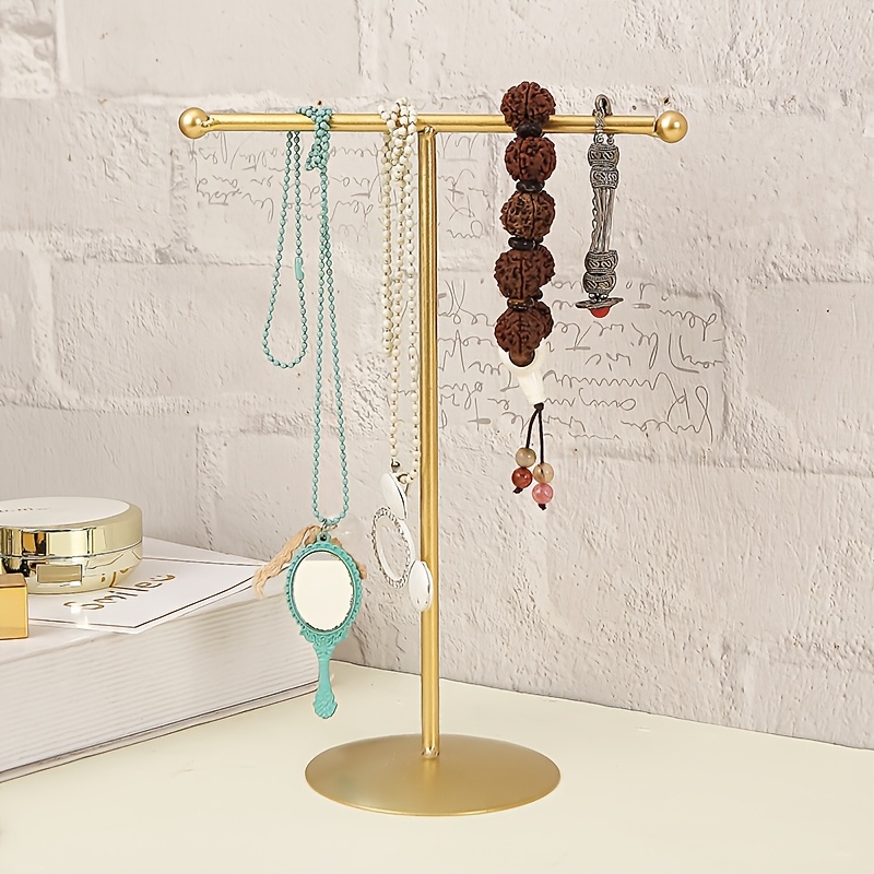 TEMU Organizador de Joyas - Colgador Multifuncional para Collares, Soporte de Exhibición para el Hogar, Diseño Duradero en Metal, para Entusiastas de