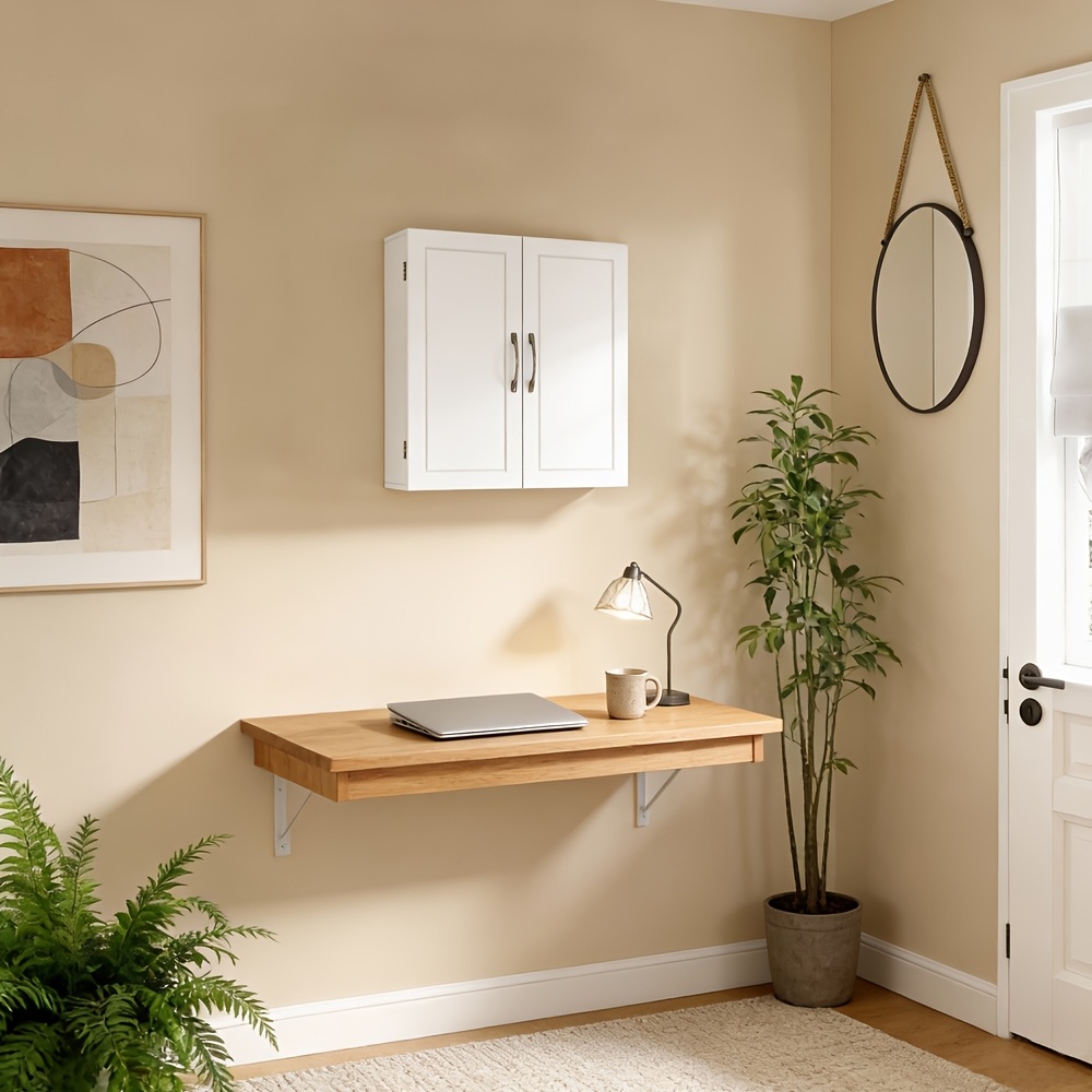 Bathroom Cabinet, Wall-mounted, 18 X 60 X 60 Cm, Wall Cabinet With Adjustable Shelves