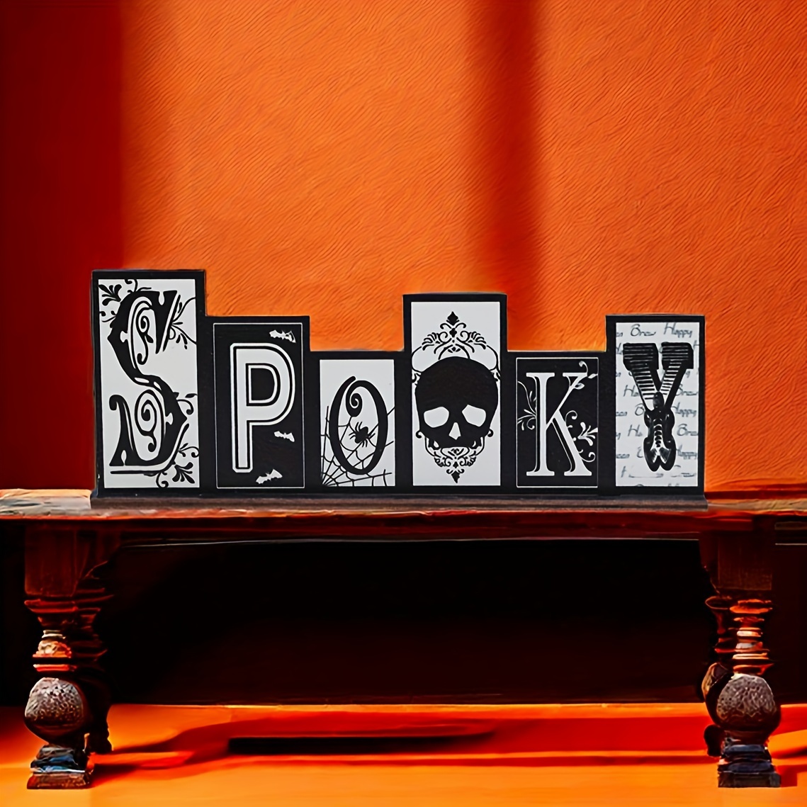 

Handcrafted Spooky Wooden Centerpiece - Castle & , Halloween Tabletop Decor And Unique Gift Idea