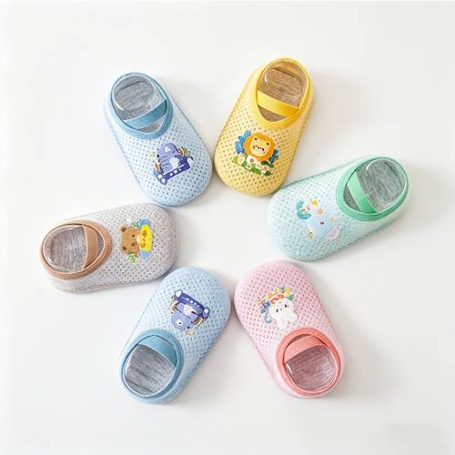 childrens floor socks baby socks for boys spring summer non slip cool keeping indoor baby soft sole floor socks unisex baby cartoon animal breathable shallow mouth socks