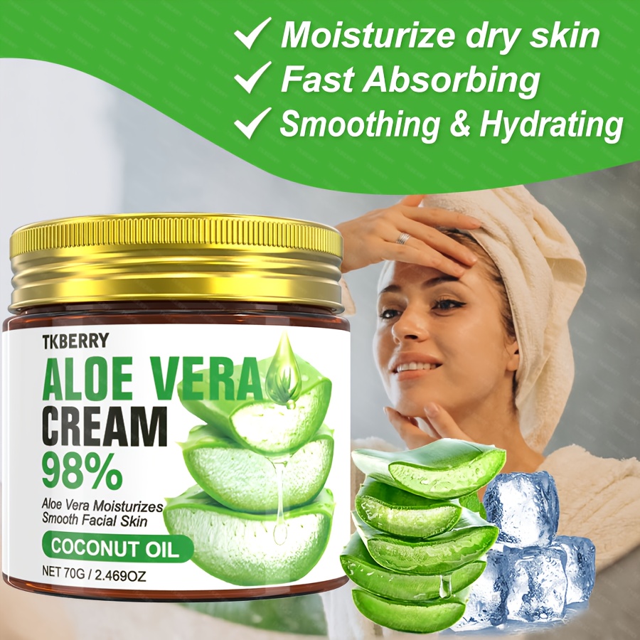 98 aloe vera face cream face moisturizer hyaluronic acid - Temu