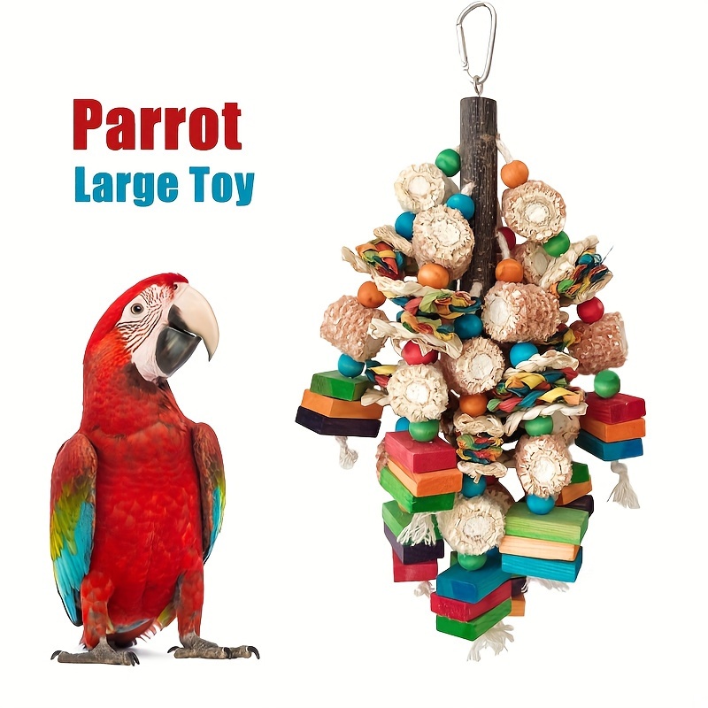 

1pc Wooden Toy - Hanging , , , For Small To Budgies, Conures, , , Fun & Interactive