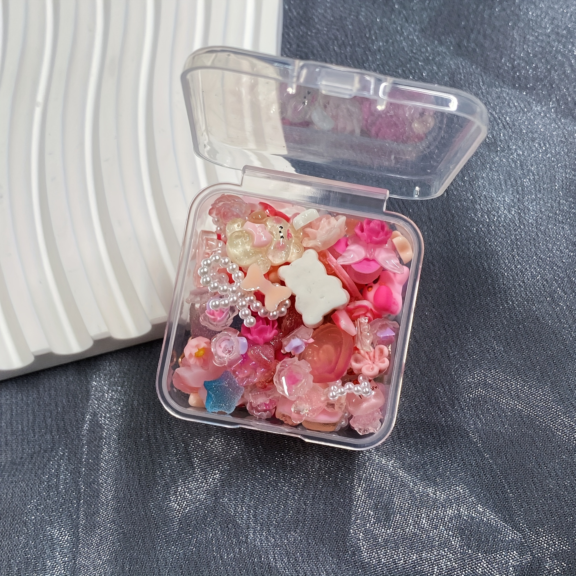 35/100pcs Rose Camellia Mixed Pack Design Resin Charms For Resin Charms - Perfect For Phone Cases, Scrapbooking And Jewelry Making And Nail Art Decoration!
