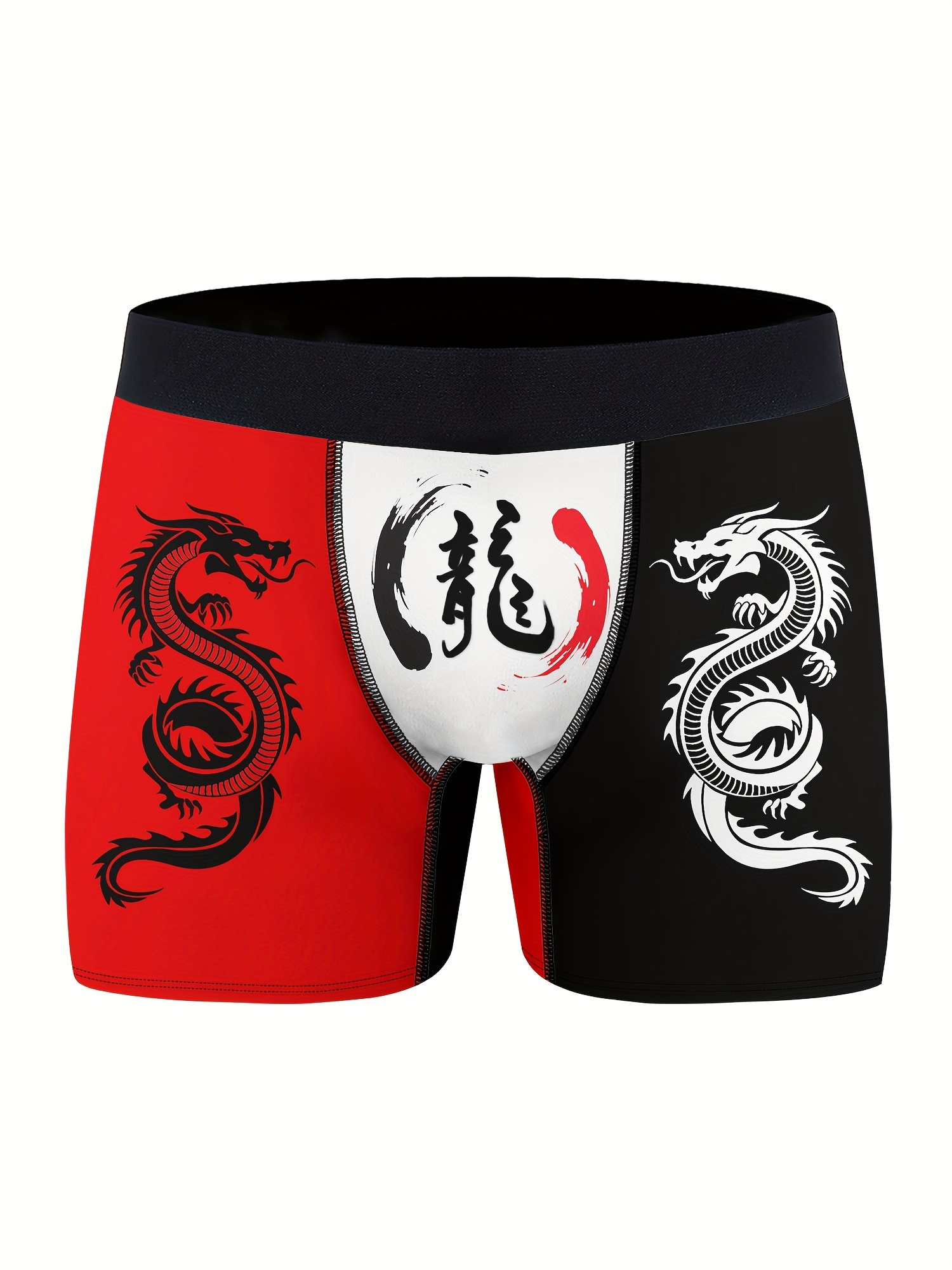  Faunayo 2024 Chinese New Year Of The Dragon Mens Boxer Briefs,  Red Zodiac Underwear, New Year Boxer Trunk For Men (Large,Cotton) :  Clothing, Shoes & Jewelry