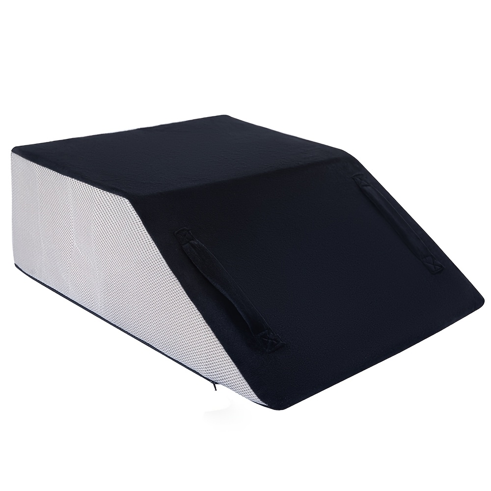 Wedge Leg Lift Pillow With Lumbar Support - Multi-functional Bed Leg Cushion Suitable For Back,, Varicose - Hand Washable Bedside Support For S