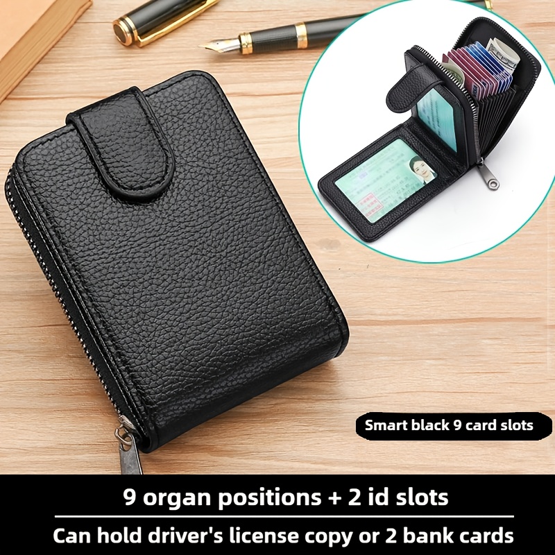 New Card Bag Male Anti-degaussing Female License Card Cover Card Bag Multi-card Large Capacity Small Purse Female Integrated Bag